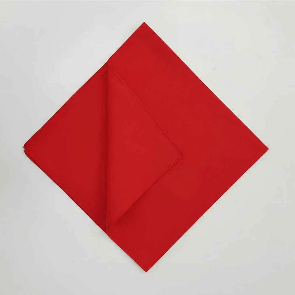 Bandana en coton rouge uni - BoucleAura
