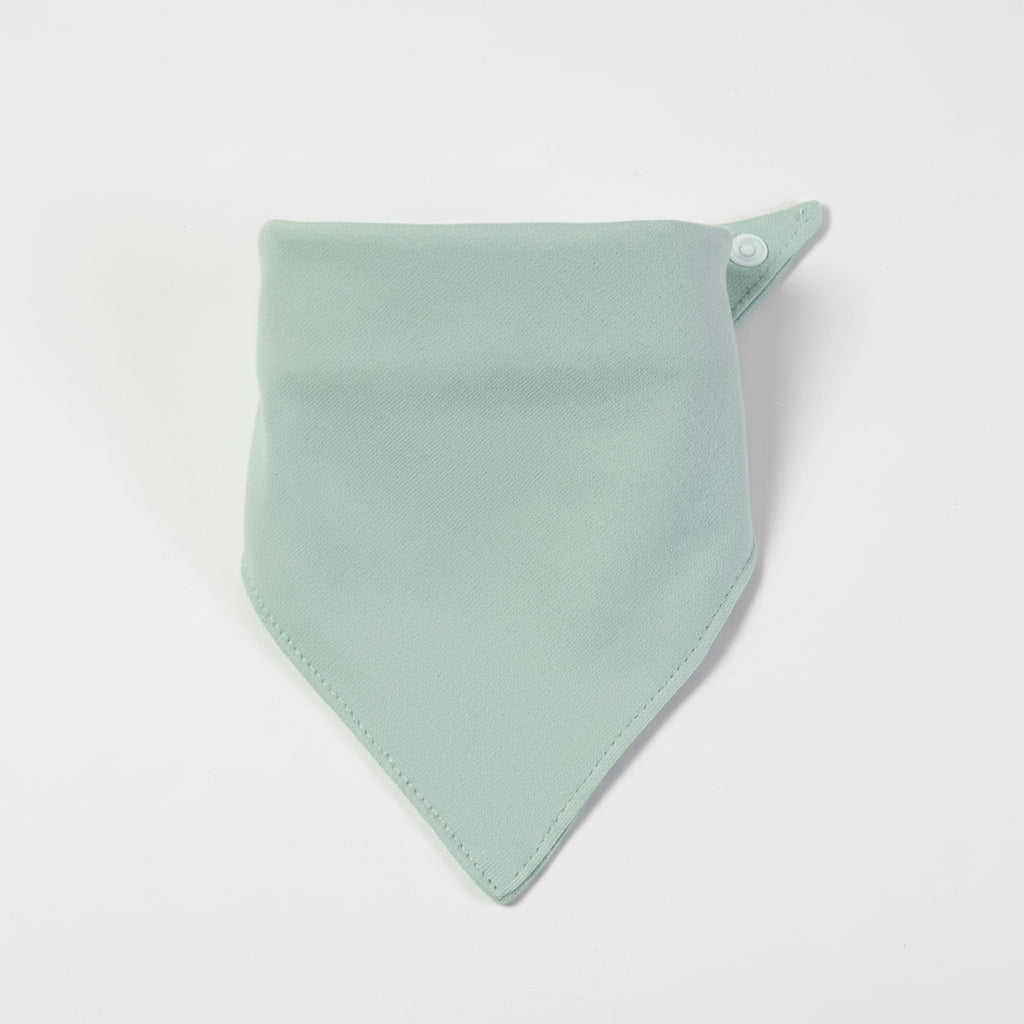 Bandana En Coton vert menthe uni pointe triangle