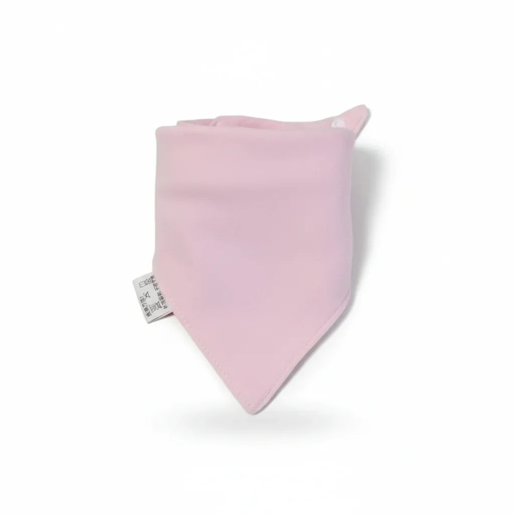 Bandana En Coton rose uni à pointe