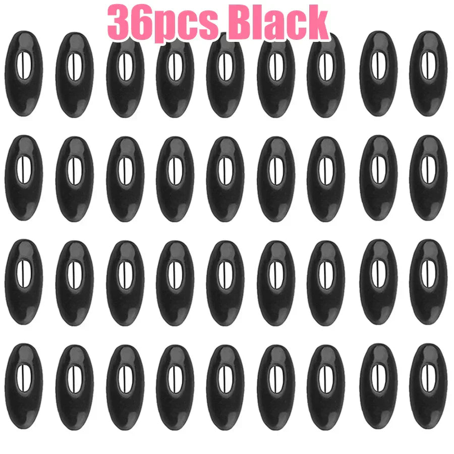 Clips Pour Bandana en noir ovale verrouillés