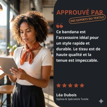 Bandana en coton bleu pirate - BoucleAura