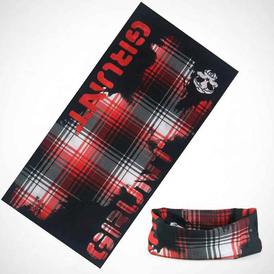 Tour De Cou Bandana écossais rouge pirate - BoucleAura