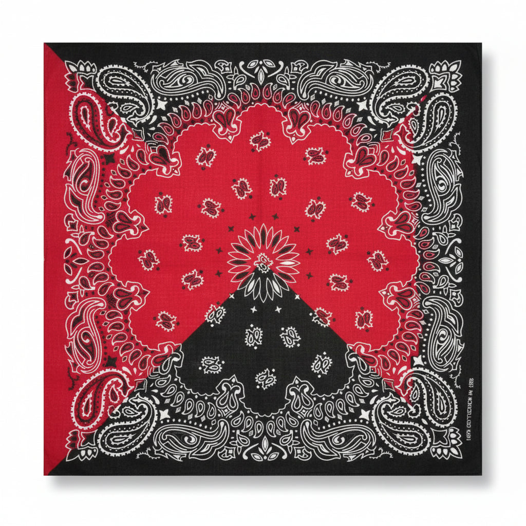 Bandana en coton homme multicolore à motifs cachemire - BoucleAura