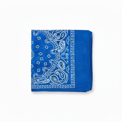 Bandana en coton bleu pirate