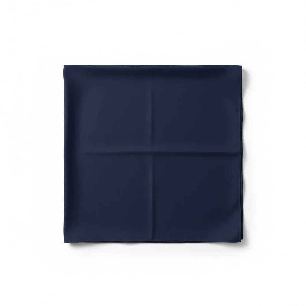 Bandana en coton bleu uni pour homme - BoucleAura
