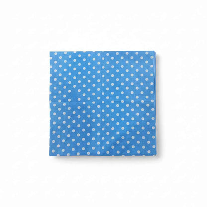 Bandana en coton bleu à pois femme - BoucleAura