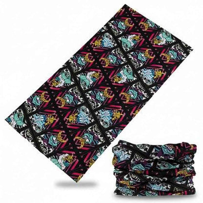 Tours De Cou Bandana multicolore femme avec motifs graphiques - BoucleAura