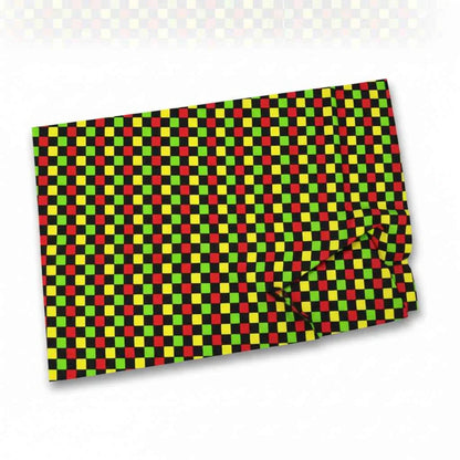 Bandana en coton multicolore motif damier - BoucleAura
