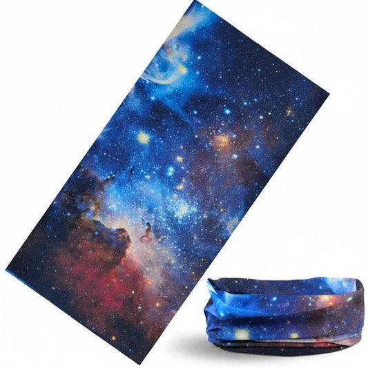 Tour De Cou Bandana bleu homme galaxie - BoucleAura