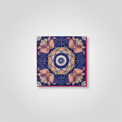 Bandana en coton femme multicolore à motif mandala