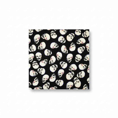 Bandana en coton noir homme à motifs crânes - BoucleAura
