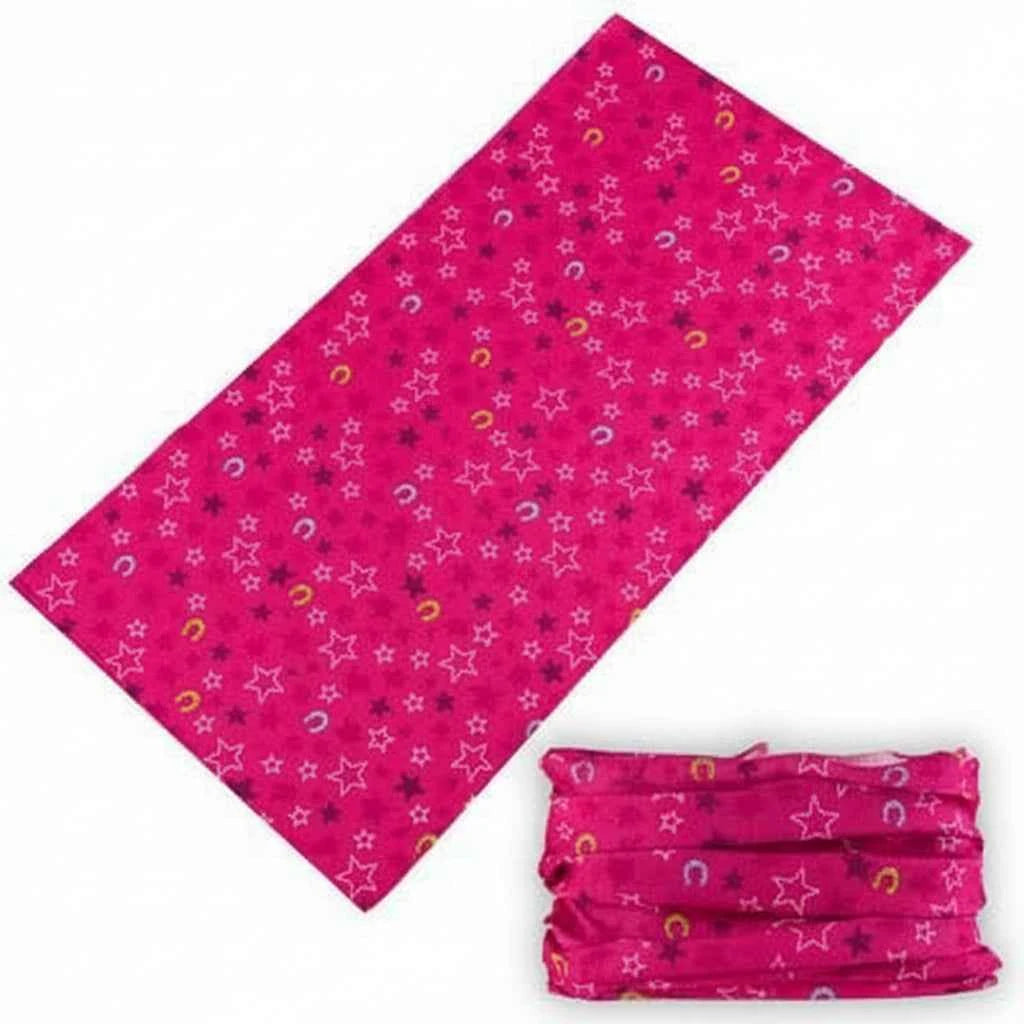 Tour De Cou Bandana femme rose à motifs étoiles - BoucleAura