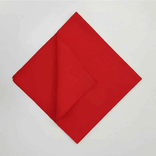 Bandana en coton rouge uni - BoucleAura