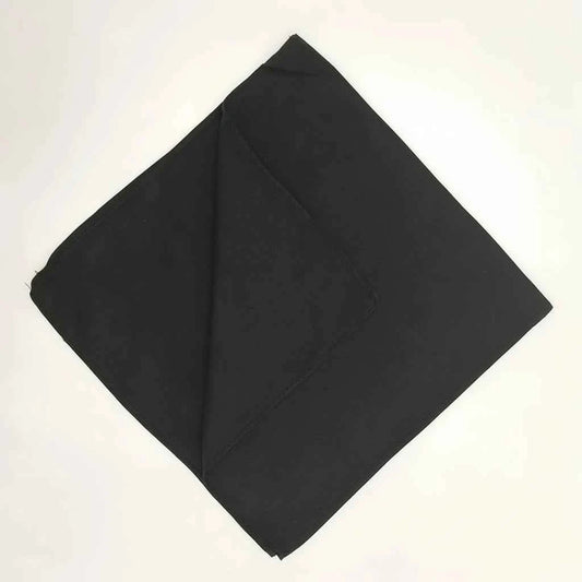 Bandana en coton noir homme uni - BoucleAura