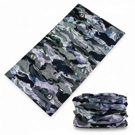 Tour De Cou Bandana multicolore camouflage bleu - BoucleAura
