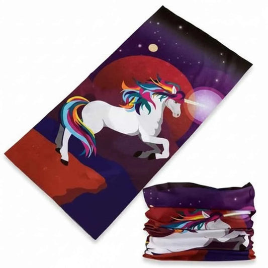 Tour De Cou Bandana multicolore avec licorne - BoucleAura