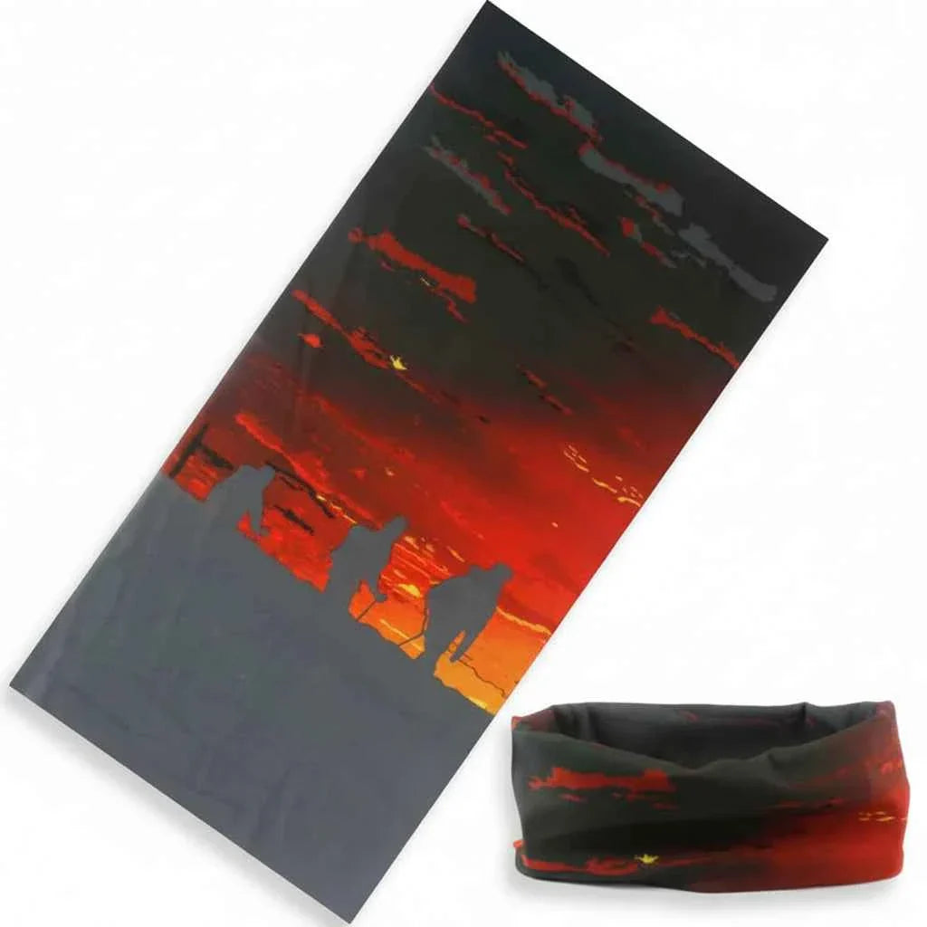Tour De Cou Bandana pirate noir coucher de soleil - BoucleAura