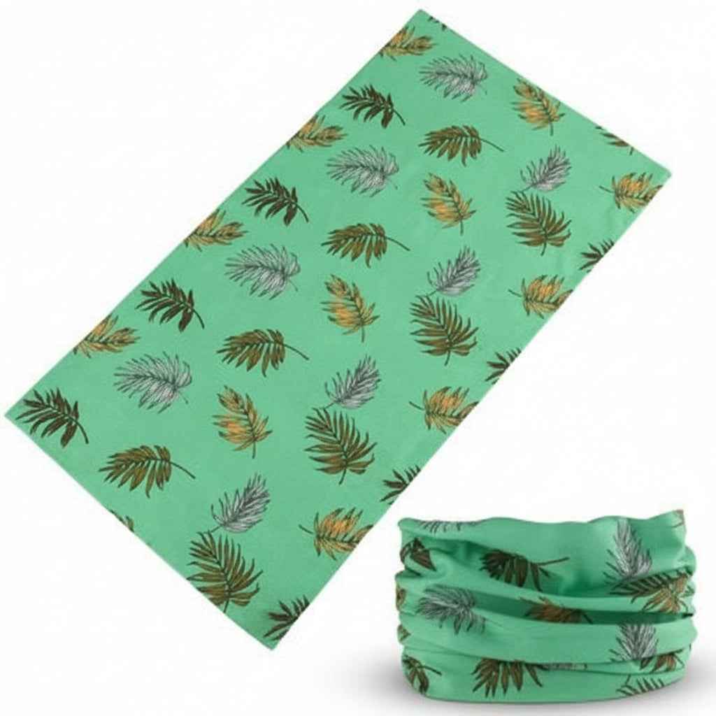 Tours De Cou Bandana vert femme à feuilles - BoucleAura