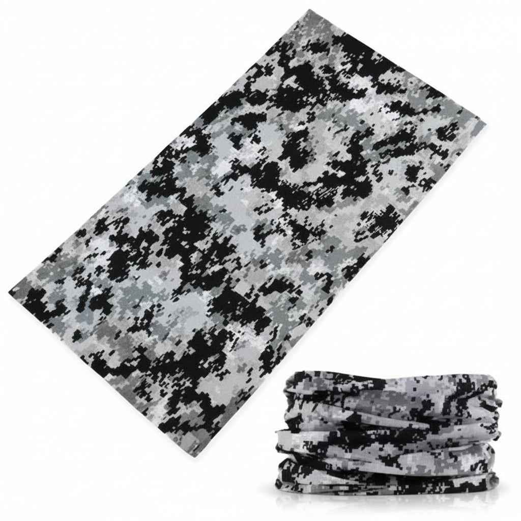Tours De Cou Bandana femme gris camouflage - BoucleAura