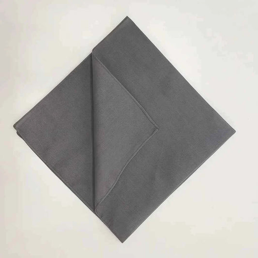 Bandana en coton gris uni homme - BoucleAura