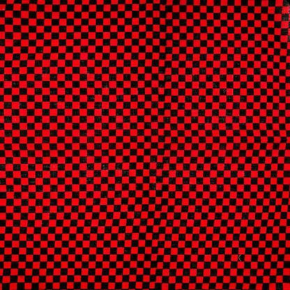 Bandana en coton rouge à carreaux femme - BoucleAura