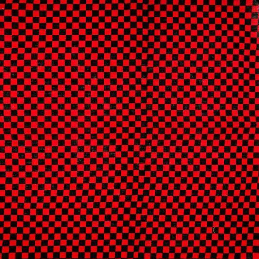 Bandana en coton rouge à carreaux femme - BoucleAura