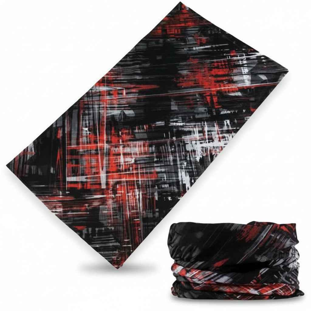 Tour De Cou Bandana multicolore femme à motifs abstraits - BoucleAura