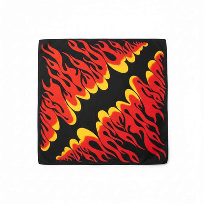 Bandana En Coton noir homme flamme - BoucleAura