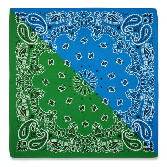 Bandana en coton multicolore motif cachemire - BoucleAura