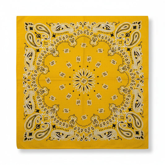Bandana en coton homme jaune - BoucleAura