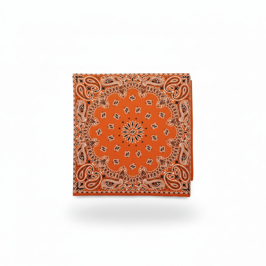 Bandana en coton homme orange