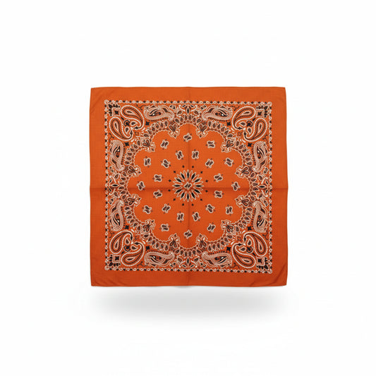 Bandana en coton homme orange - BoucleAura