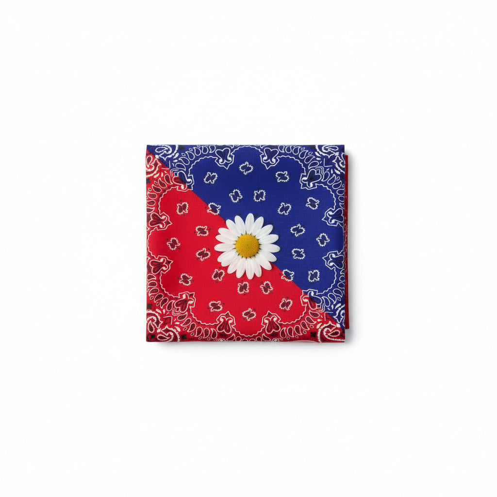 Bandana en coton homme multicolore à motifs cachemire