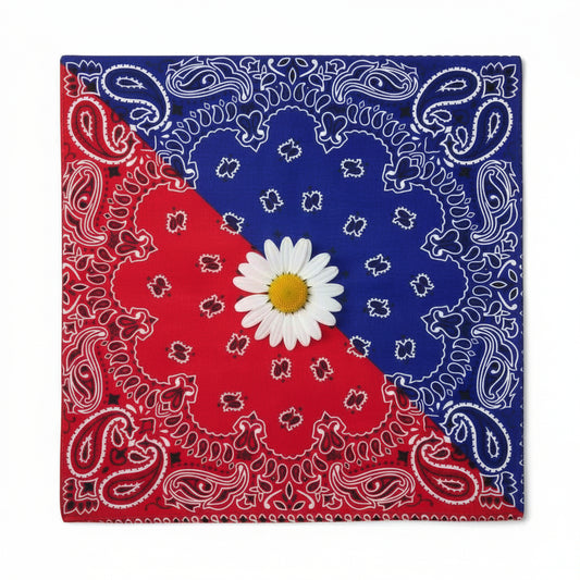 Bandana en coton homme multicolore à motifs cachemire - BoucleAura