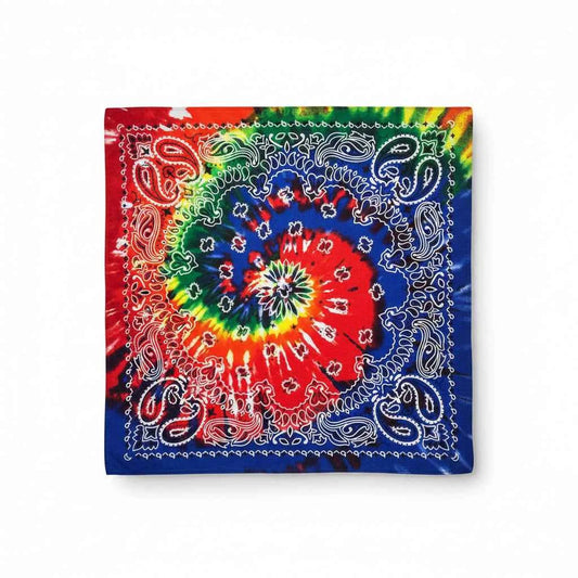 Bandana en coton homme multicolore motif tie dye - BoucleAura