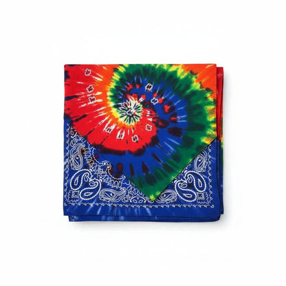 Bandana en coton homme multicolore motif tie dye