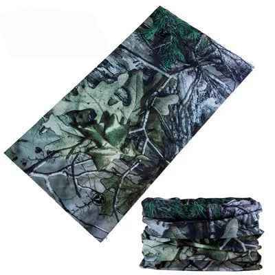 Tour De Cou Bandana femme kaki à motifs feuillage - BoucleAura