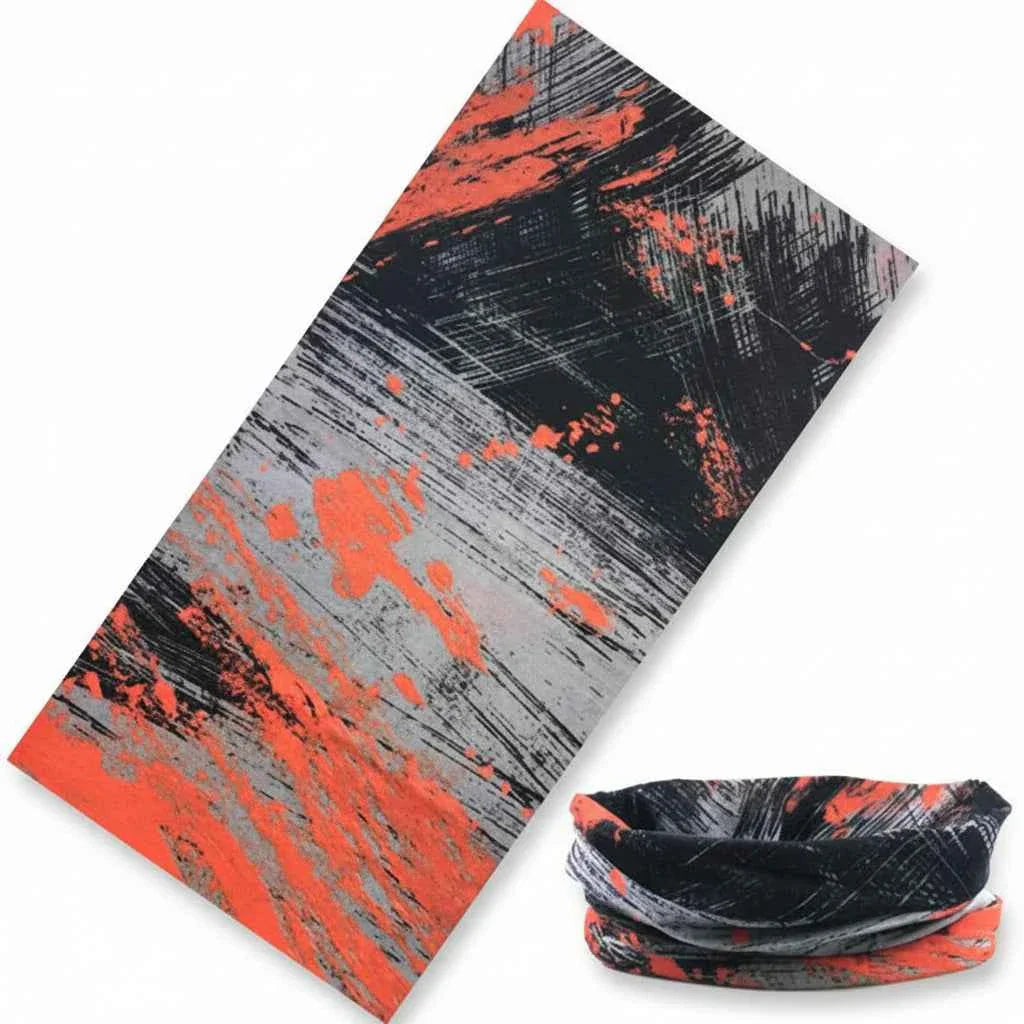 Tour De Cou Bandana orange homme avec motif pirate - BoucleAura