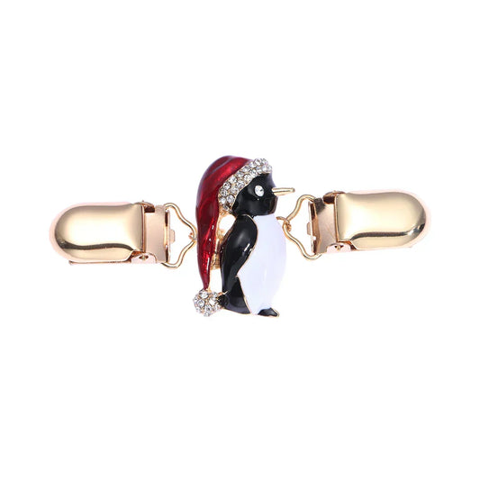 Clips Pour Bandana pingouin au bonnet rouge