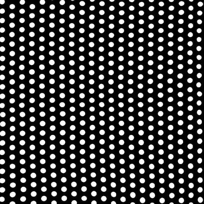 Bandana en coton noir femme à pois - BoucleAura