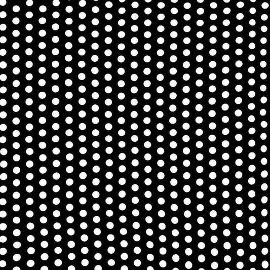 Bandana en coton noir femme à pois - BoucleAura