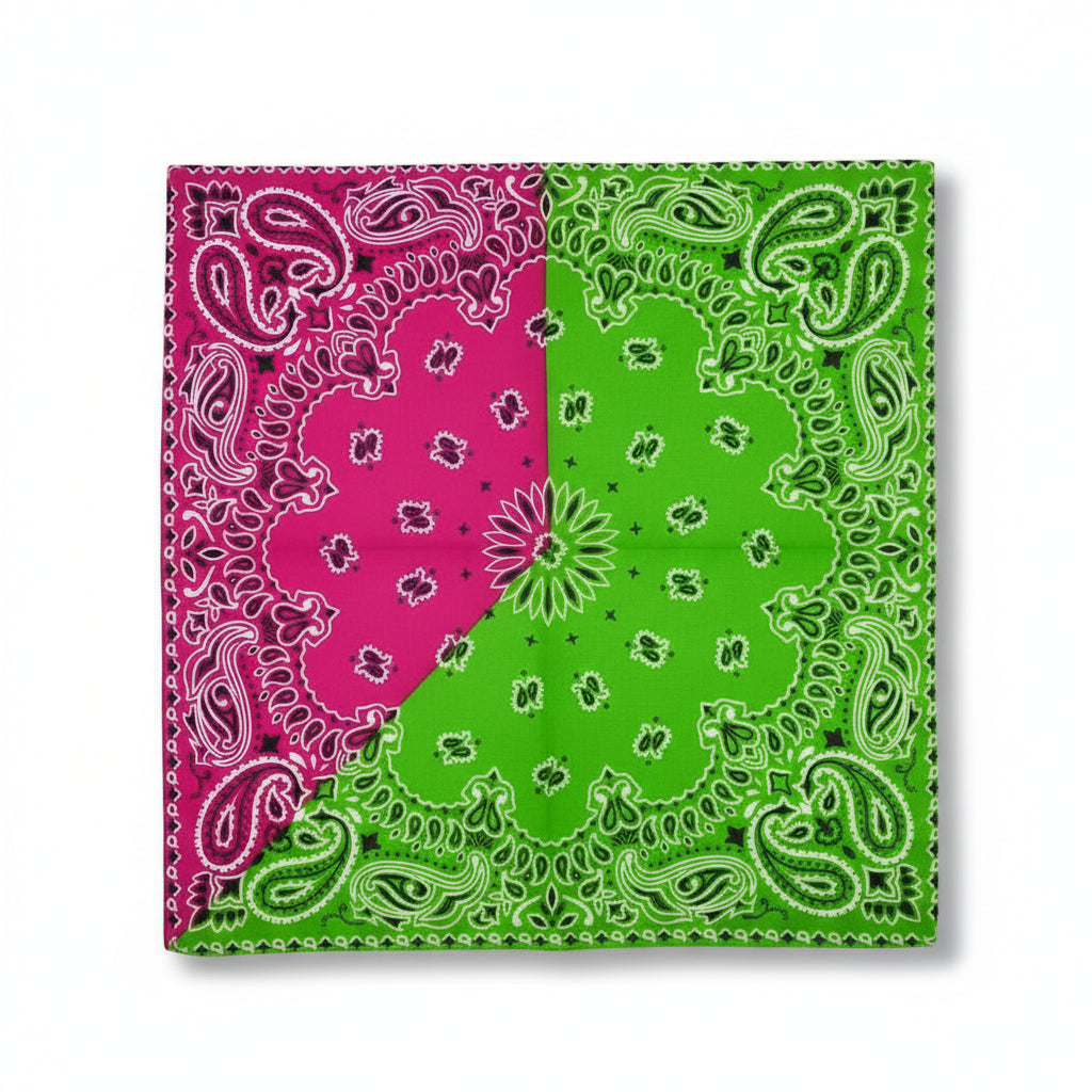 Bandana en coton homme multicolore motif cachemire - BoucleAura