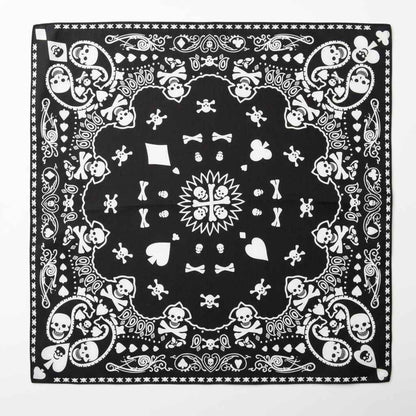 Bandana En Coton noir pirate à motifs crâne - BoucleAura