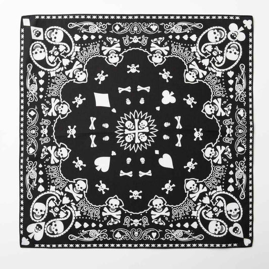 Bandana En Coton noir pirate à motifs crâne - BoucleAura