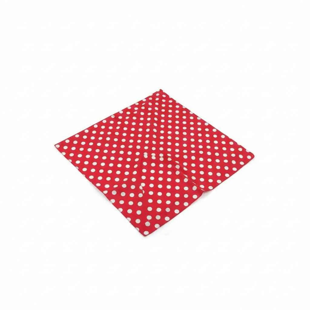 Bandana en coton rouge à pois femme - BoucleAura