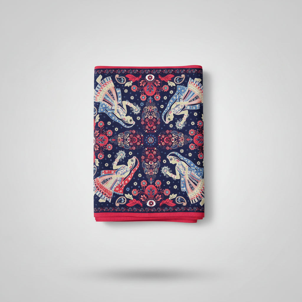 Bandana en coton femme multicolore à motifs floraux