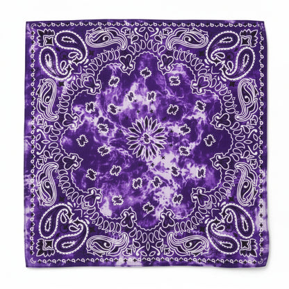 Bandana en coton violet pirate - BoucleAura