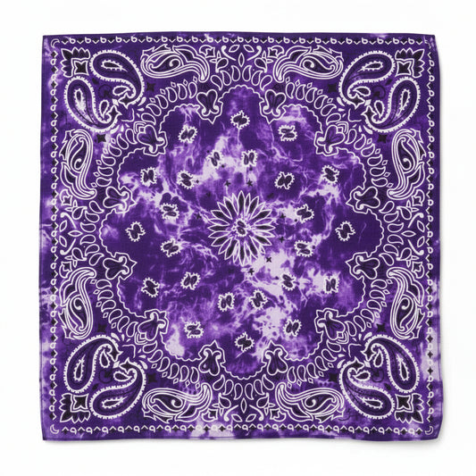 Bandana en coton violet pirate - BoucleAura