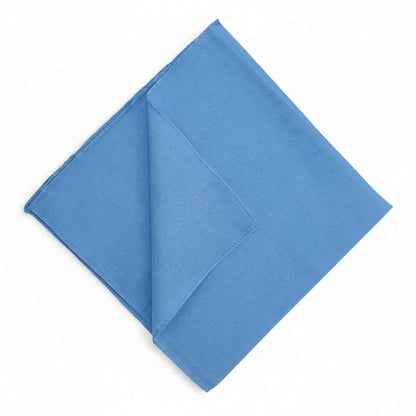 Bandana en coton bleu uni pour homme - BoucleAura