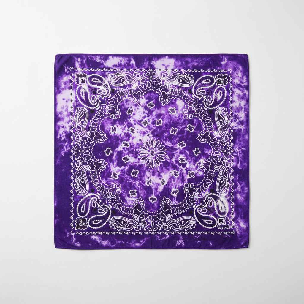 Bandana en coton violet pirate - BoucleAura